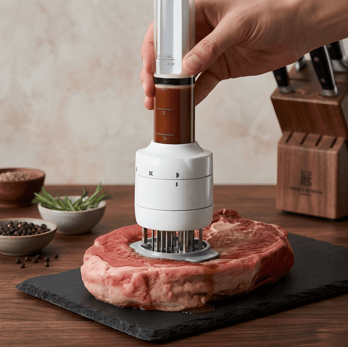 Premium Meat Marinade Injector - Professional Grade Stainless Steel