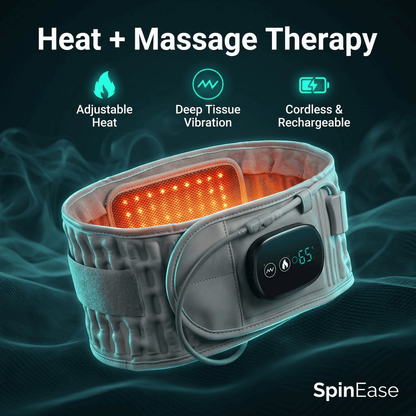 SpinEase™ — Inflatable Heat & Traction Back Belt