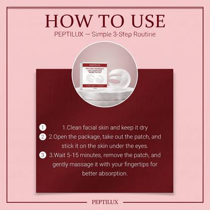 PEPTILUX — Peptide-Powered Collagen Eye Mask Patch