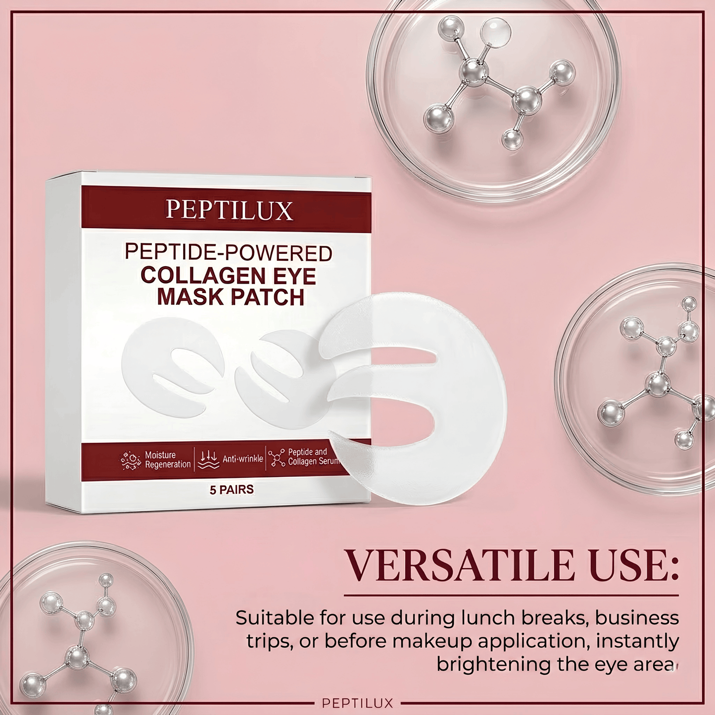 PEPTILUX — Peptide-Powered Collagen Eye Mask Patch