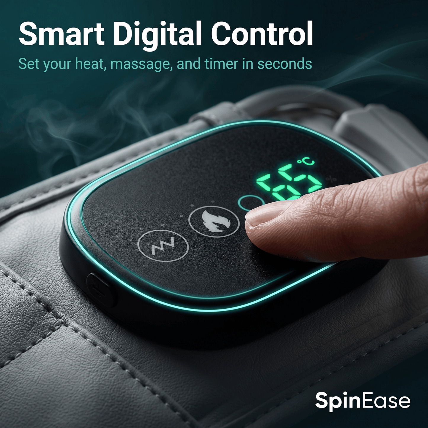 SpinEase™ — Inflatable Heat & Traction Back Belt