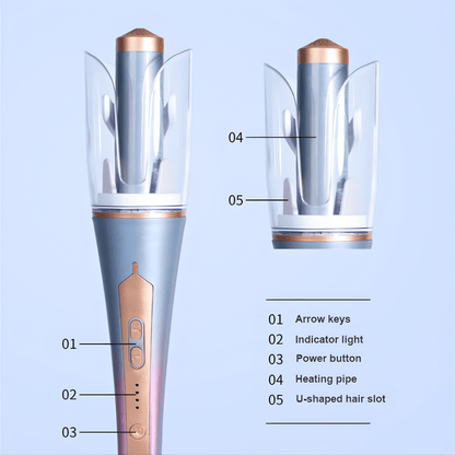 AutoGlam Pro — Self-Rotating Curling Wand