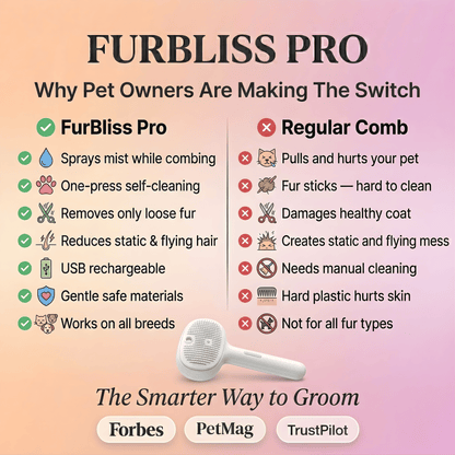 FurBliss Pro Grooming Comb