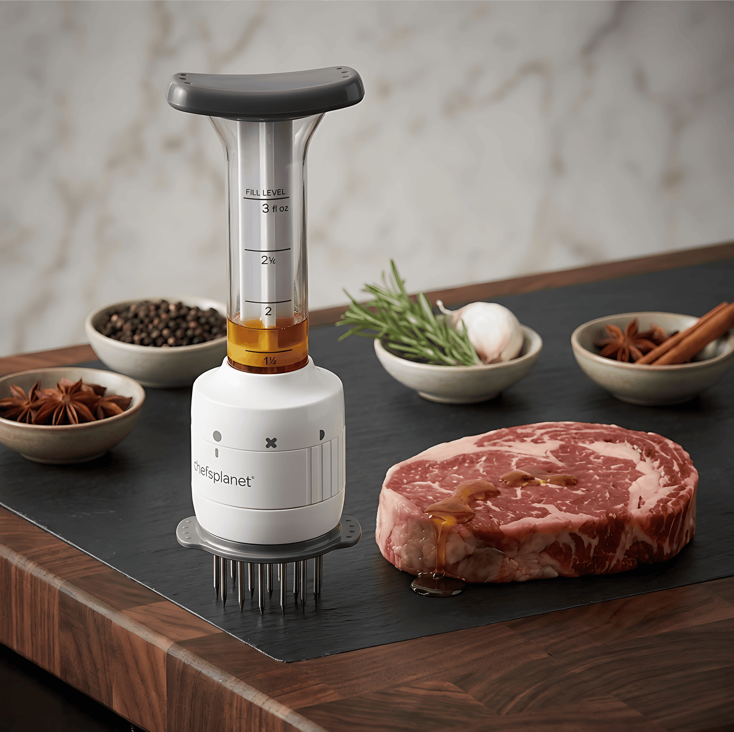 Premium Meat Marinade Injector - Professional Grade Stainless Steel