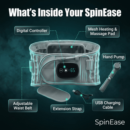 SpinEase™ — Inflatable Heat & Traction Back Belt