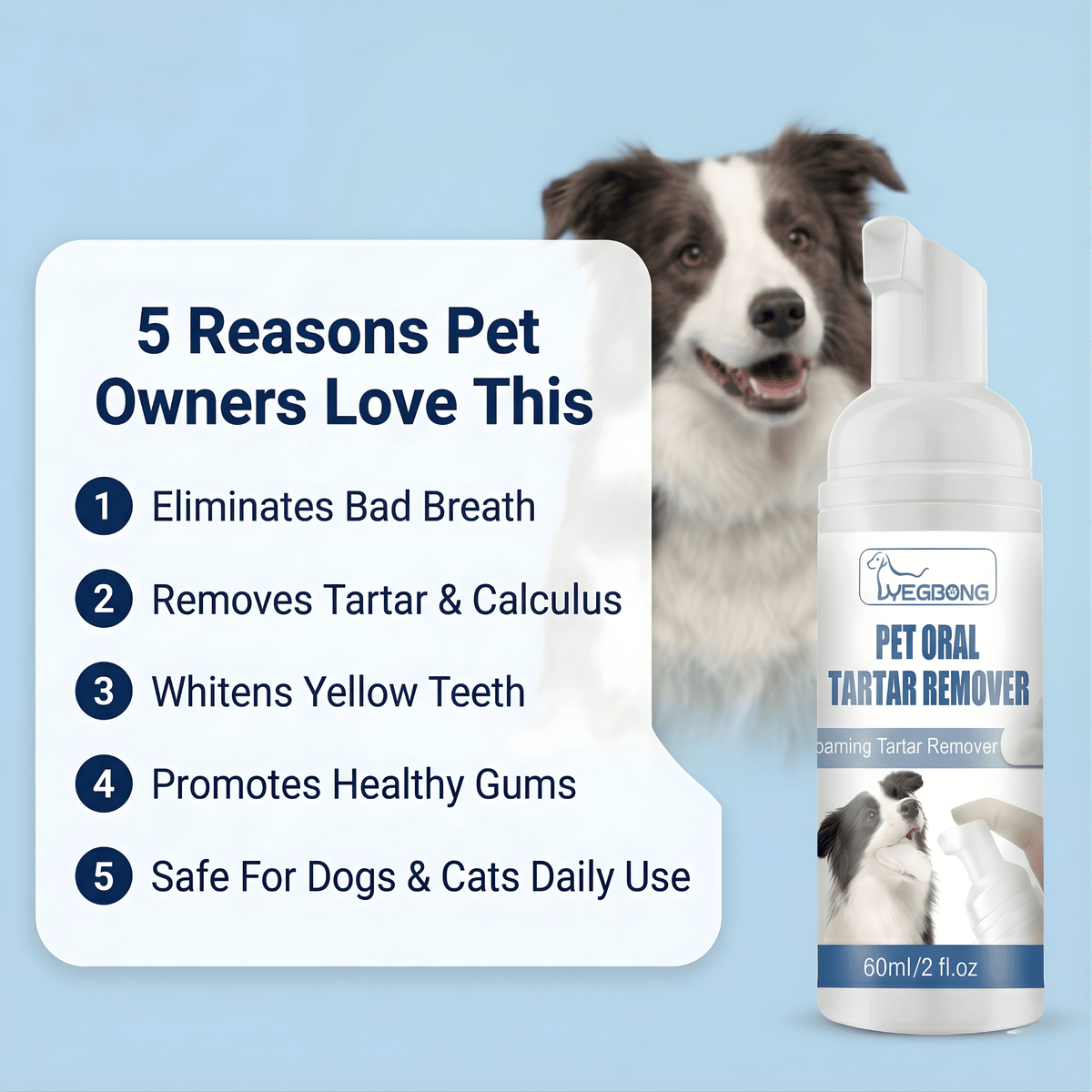 Pet Tartar Remover — Complete Dental Care Kit for Dogs & Cats