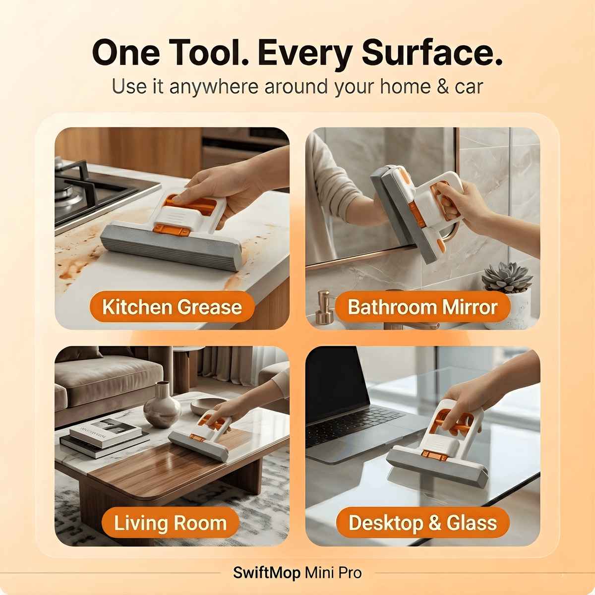 SwiftMop Mini Pro The Foldable Multi-Surface Handheld Cleaner