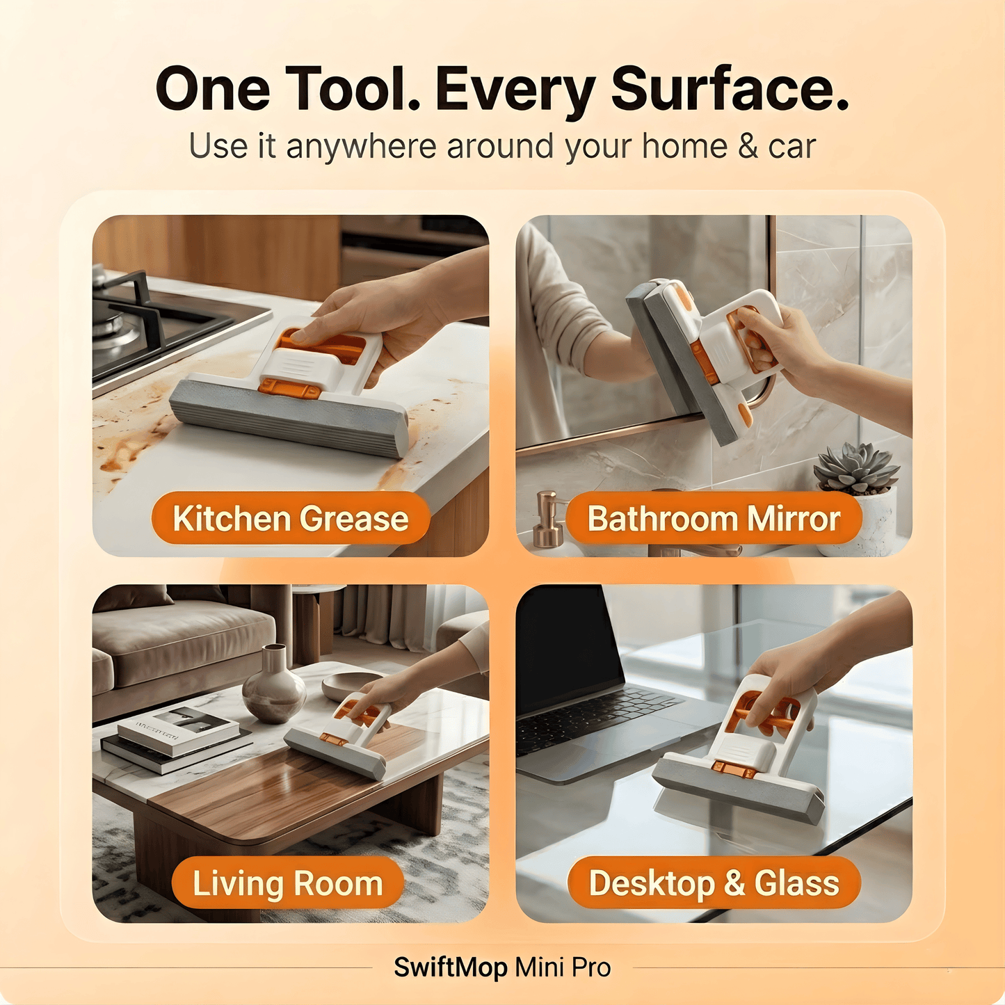 SwiftMop Mini Pro The Foldable Multi-Surface Handheld Cleaner
