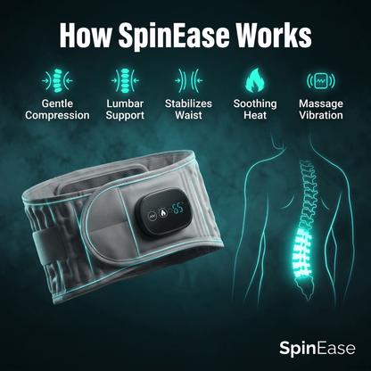SpinEase™ — Inflatable Heat & Traction Back Belt