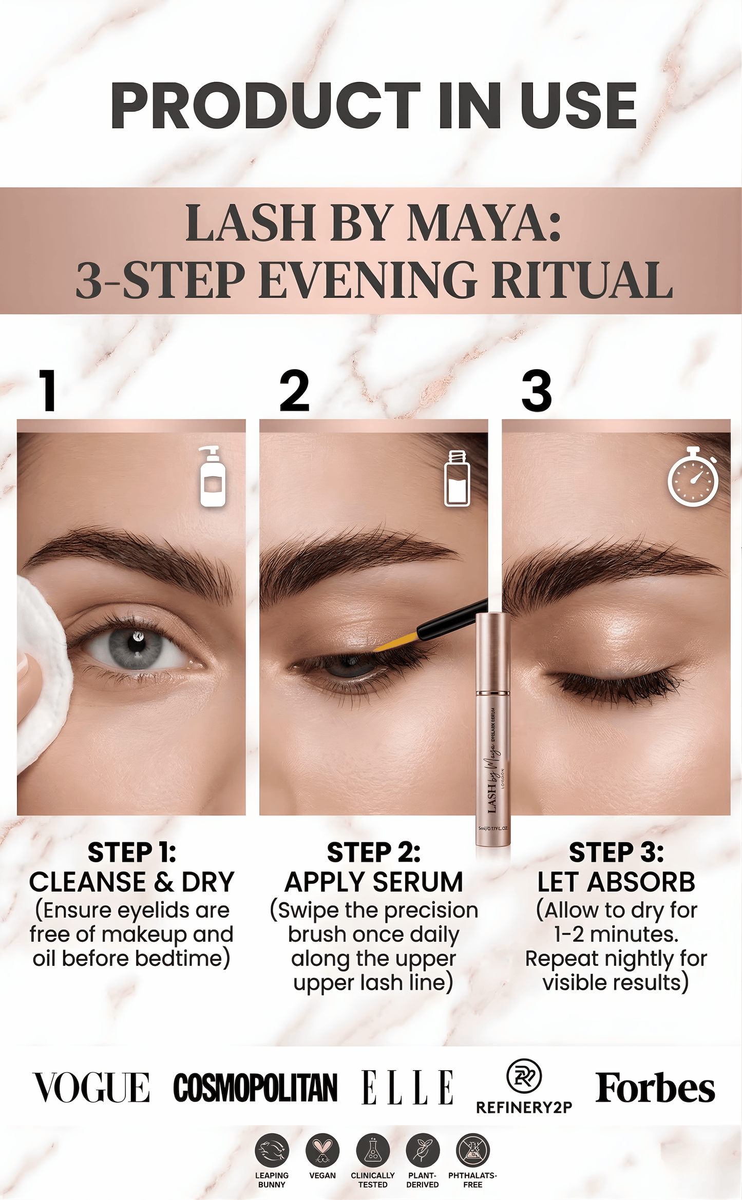 LUXE LASH by Maya - Premium Eyelash Growth Serum