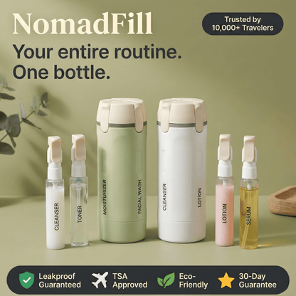 NomadFill 4-in-1 Travel Dispenser Set