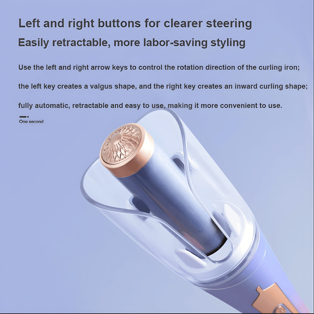 AutoGlam Pro — Self-Rotating Curling Wand