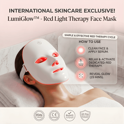 LumiGlow™ - Red Light Therapy Face Mask