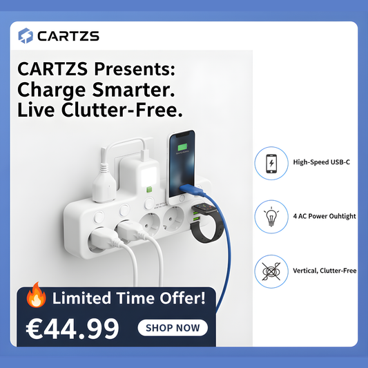 The USB-C Smart Socket: 7-in-1 Vertical Charging Hub