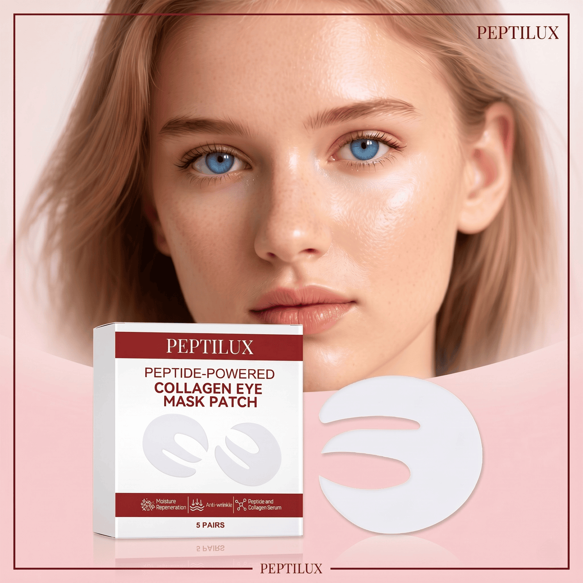 PEPTILUX — Peptide-Powered Collagen Eye Mask Patch