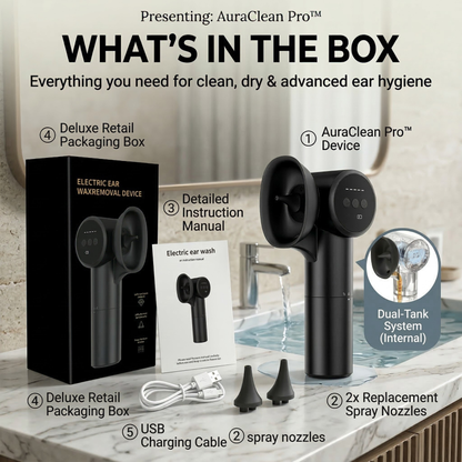 AuraClean Pro™ Advanced Ear Care System
