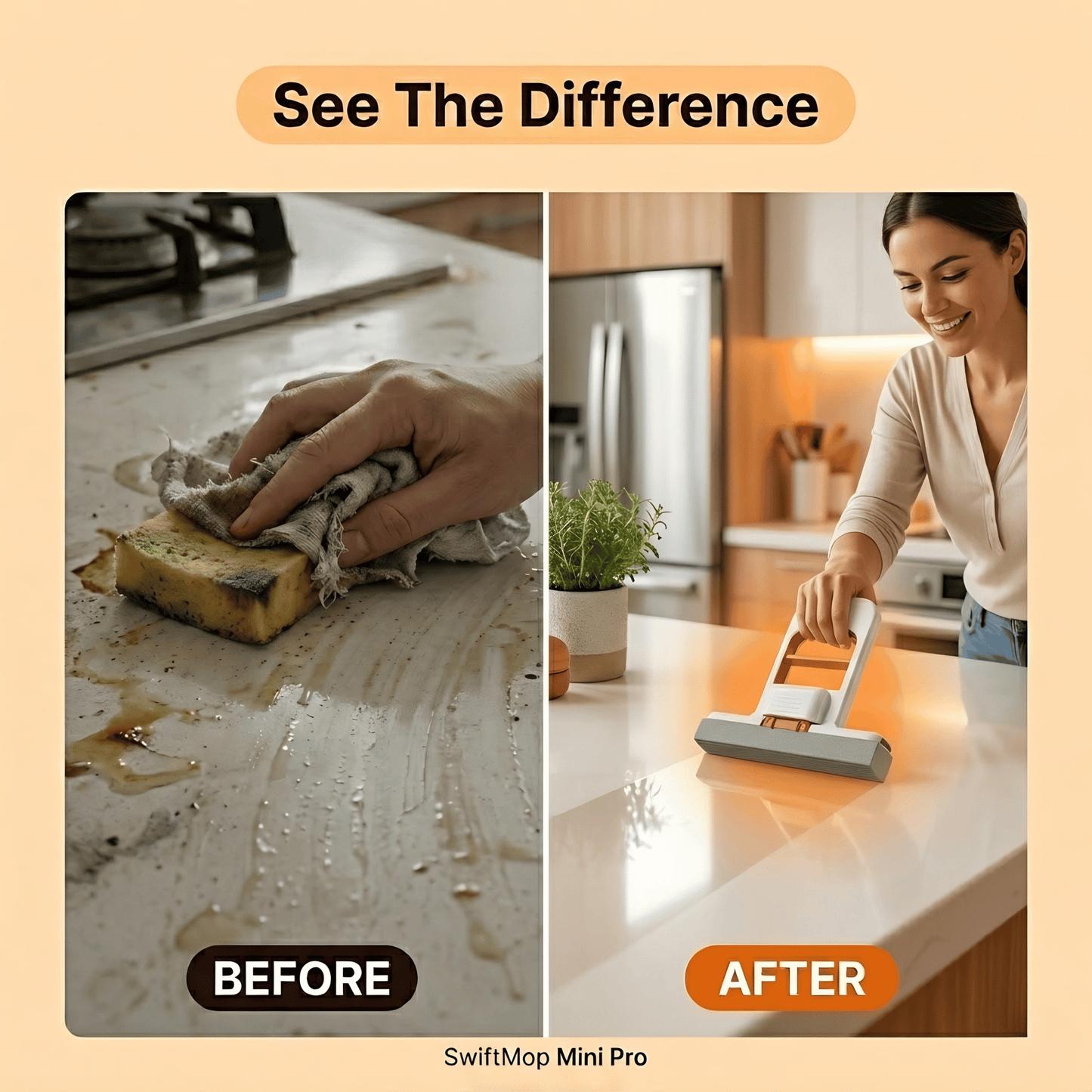 SwiftMop Mini Pro The Foldable Multi-Surface Handheld Cleaner