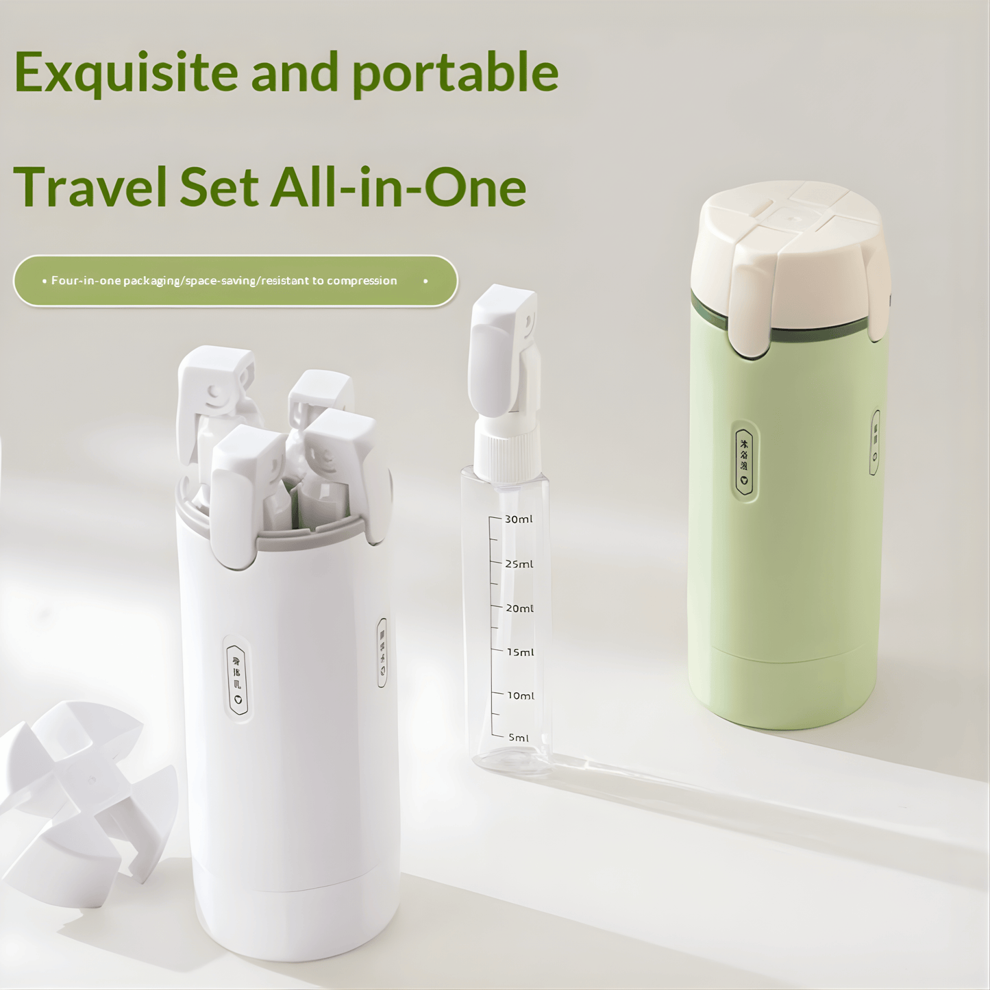 NomadFill 4-in-1 Travel Dispenser Set