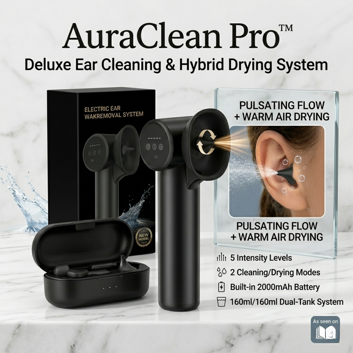 AuraClean Pro™ Advanced Ear Care System