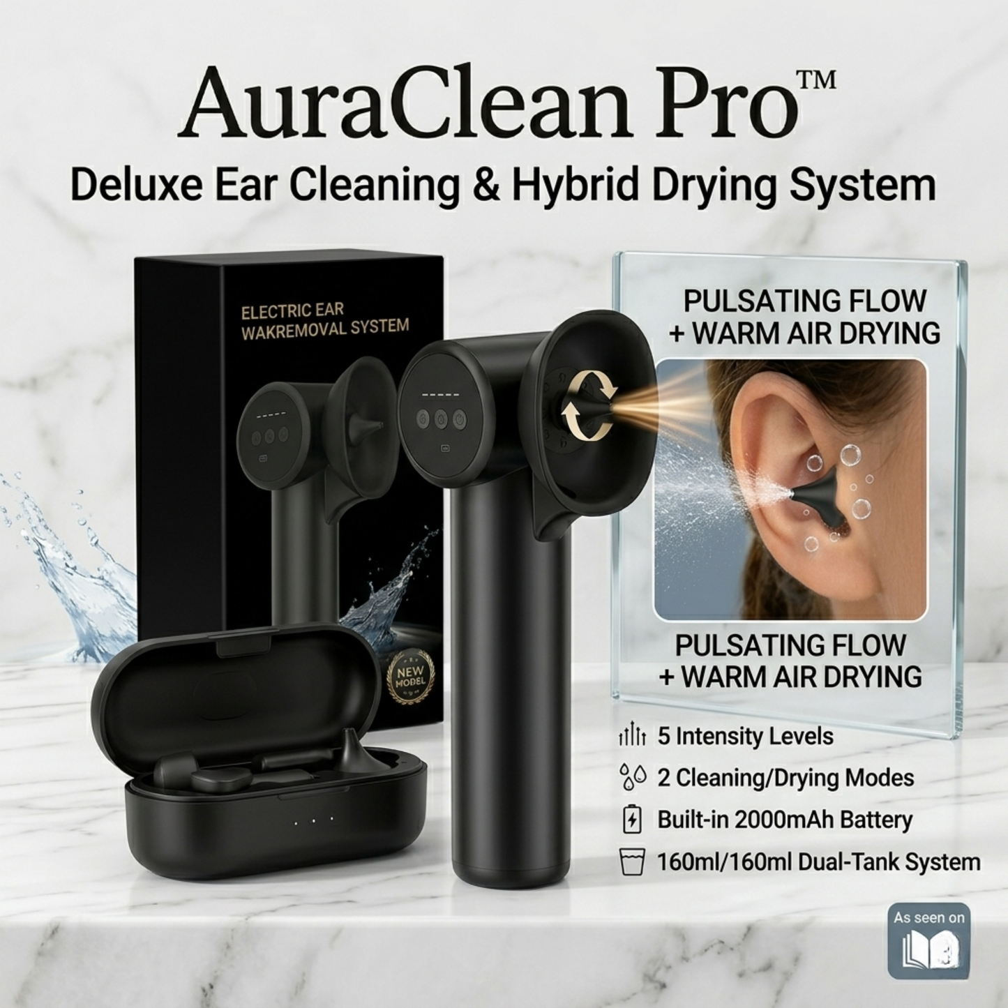 AuraClean Pro™ Advanced Ear Care System