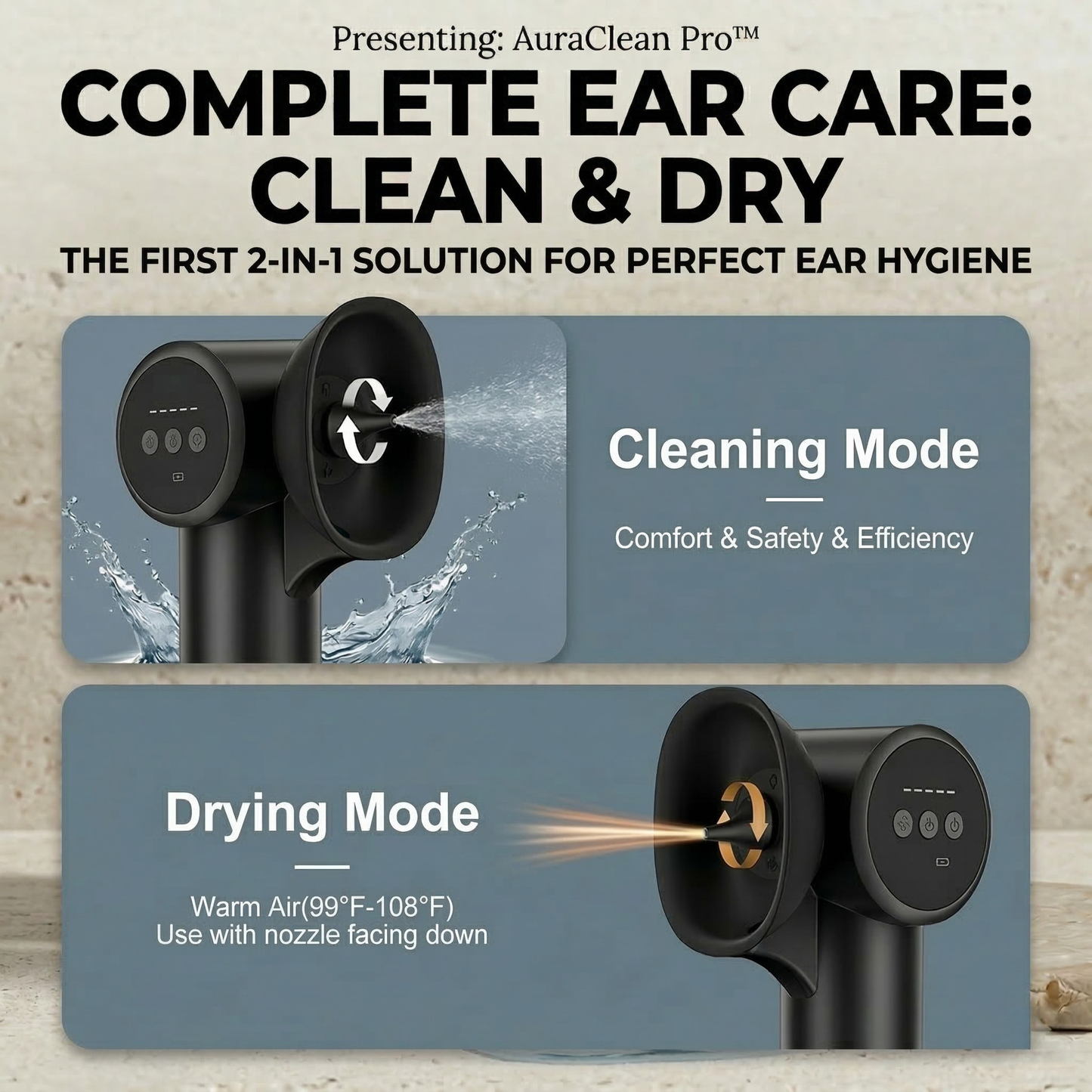 AuraClean Pro™ Advanced Ear Care System